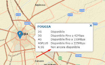 Risultato verifica copertura 4g tim Risultato verifica copertura 4g tim