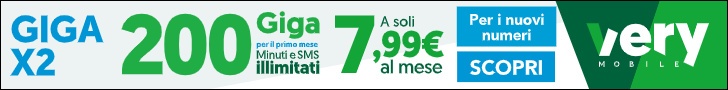 Very Mobile 6,99 € Giga X2 Very Mobile 6,99 € Giga X2
