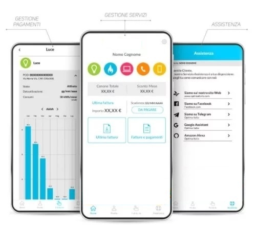 Con l'App MyOptima puoi ricevere supporto dall'assistente virtuale Alan app-optima-mobile