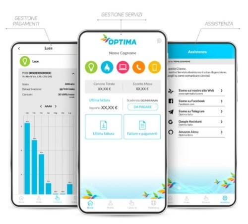 Con l'App MyOptima puoi ricevere supporto dall'assistente virtuale Alan app-optima-mobile