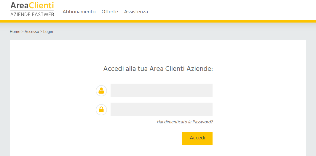 Area Clienti Fastweb Aziende Area Clienti Fastweb Aziende