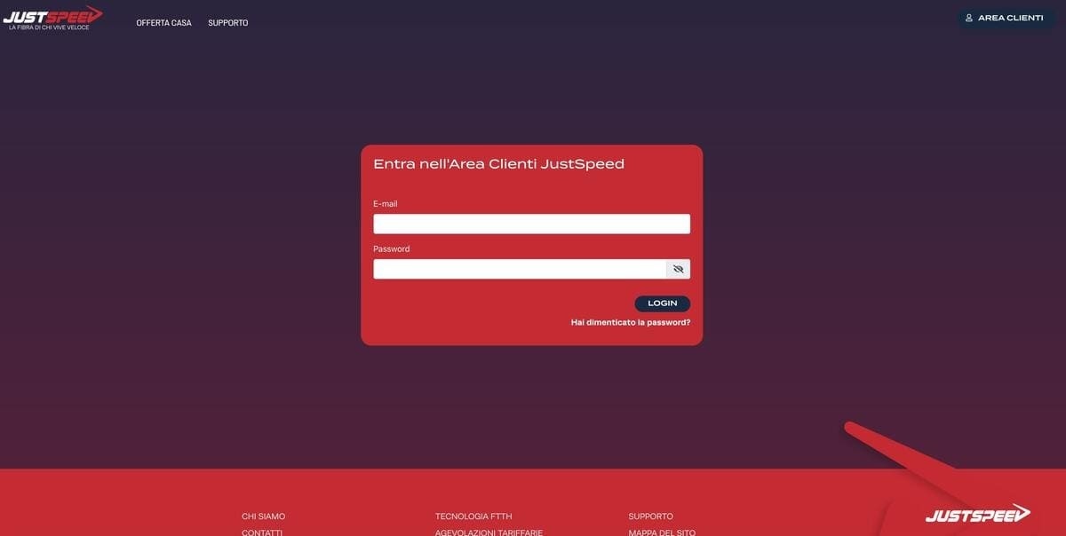 Area Clienti Justspeed Area Clienti Justspeed