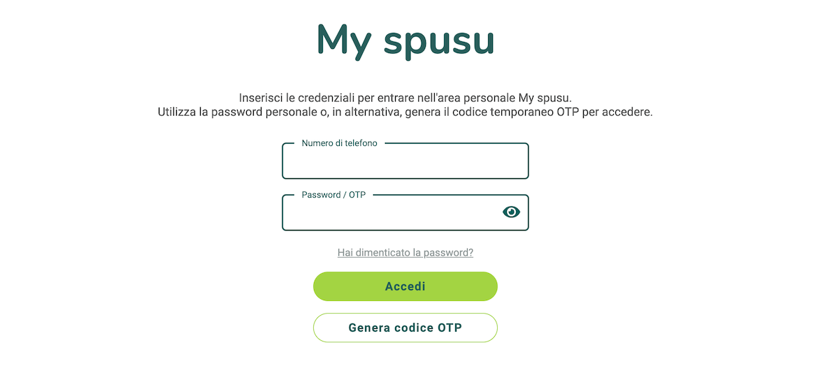 Come si accede area clienti My Spusu area clienti myspusu