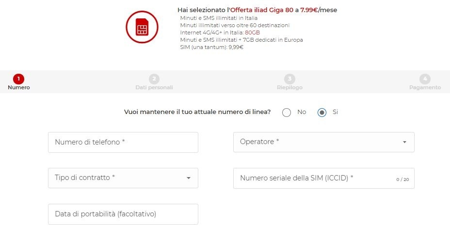 Come Attivare Iliad 80gb