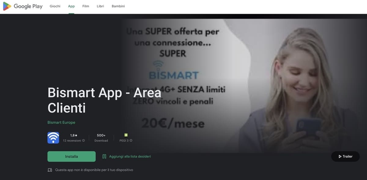 App Bismart App - Area Clienti App Bismart App - Area Clienti