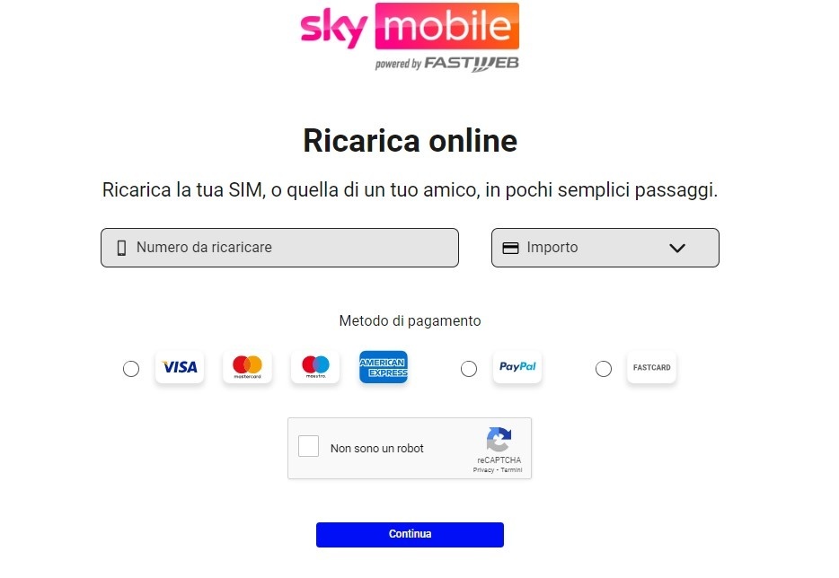 Come ricaricare la SIM Sky Mobile Come ricaricare la SIM Sky Mobile