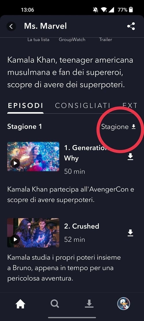 Download Disney Plus come scaricare una stagione Download Disney Plus come scaricare una stagione