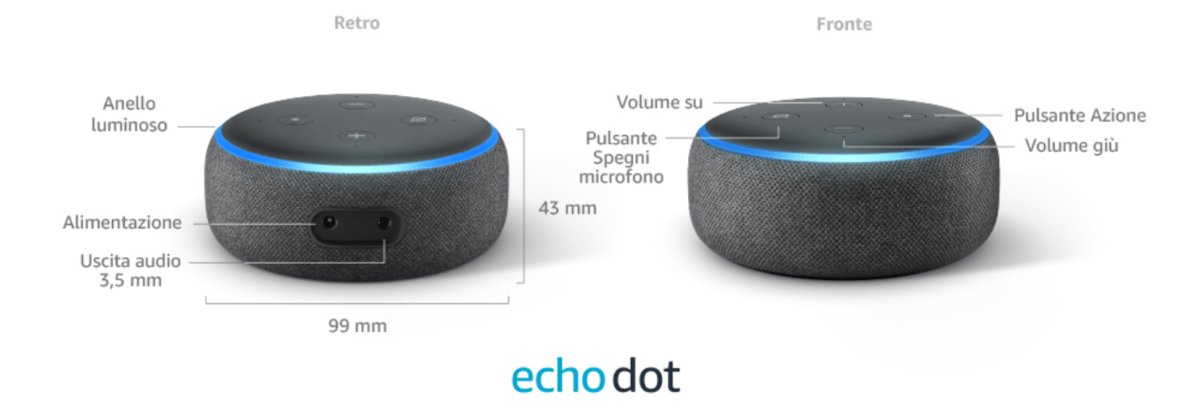 Tutte le caratteristiche di Amazon Echo Dot (3ª generazione) echo-dot-dettagli-tecnici