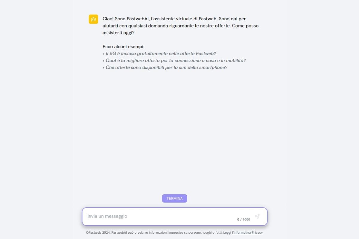 Homepage FastwebAI Homepage FastwebAI