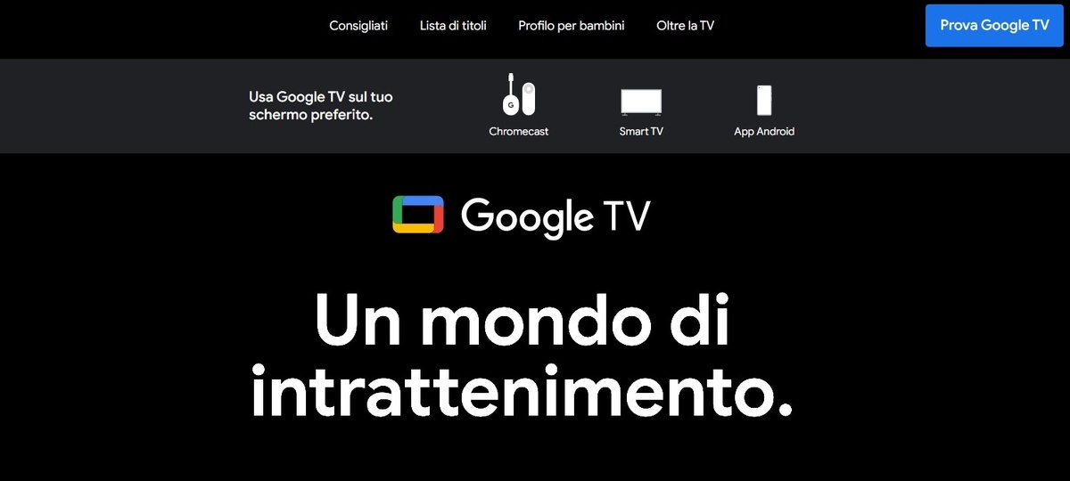 Cos'è Google TV L'interfaccia di Google TV