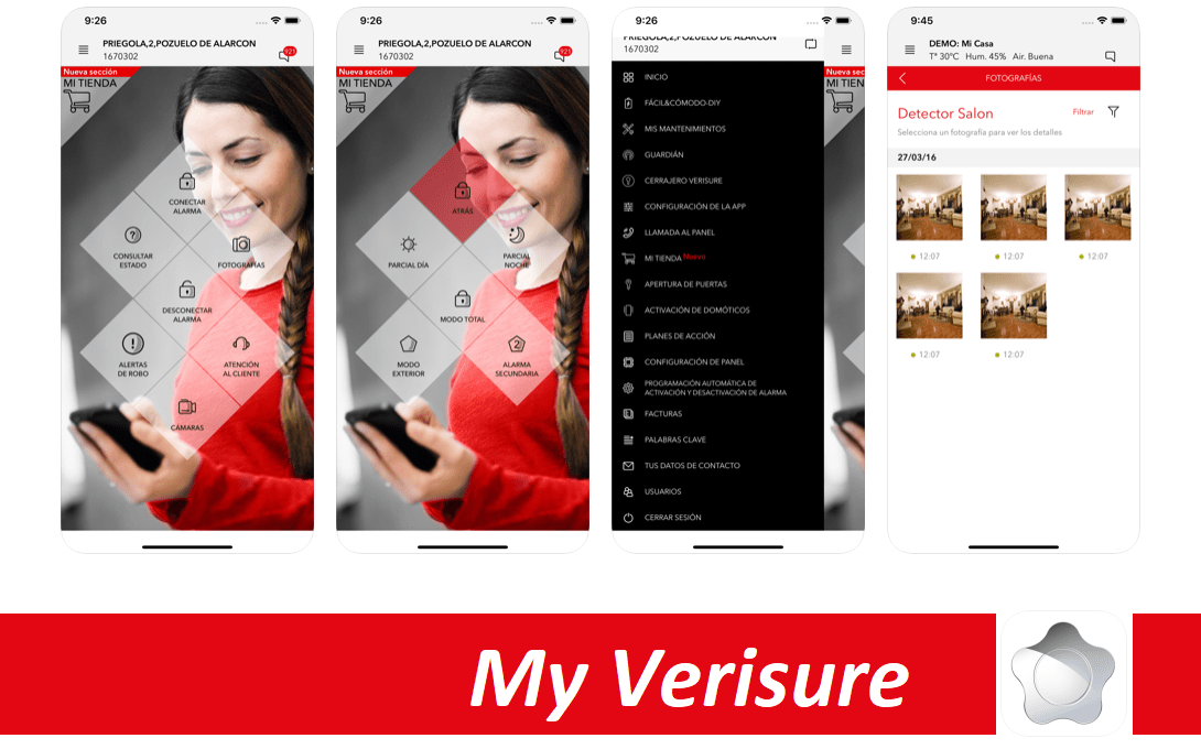L'app ufficiale per controllare il tuo smart alarm Verisure - Credits: App Store app-my-verisure