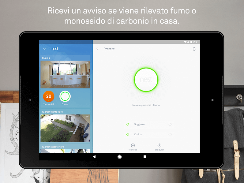 Come si visualizza Nest Protect da tablet app-nest-protect-da-tablet