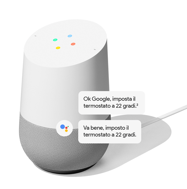 Google Assistant è l'intelligenza artificiale all'interno dello smart speaker Google Home google-home