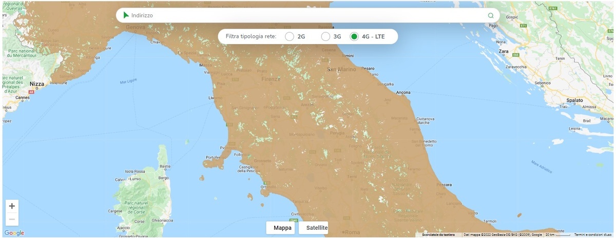Mappa Copertura Very Mobile Mappa Copertura Very Mobile