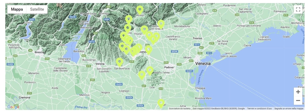 Mappa dei rivenditori Ovunque Mappa dei rivenditori Ovunque