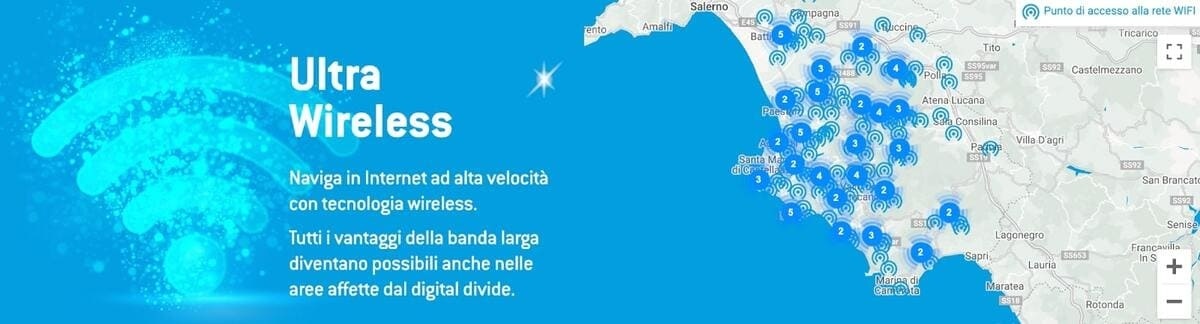 Punti di accesso alla rete WiFi di Convergenze Fibra Punti di accesso alla rete WiFi di Convergenze Fibra