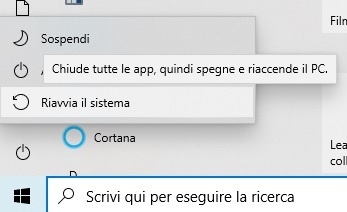 Nessun Accesso a Internet, scopri come risolvere con Selectra riavvio-windows