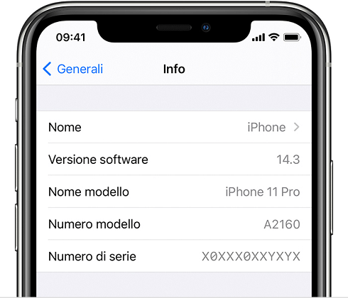 Come risalitre all'IMEI dell'iPhone screenshot-iphone-imei