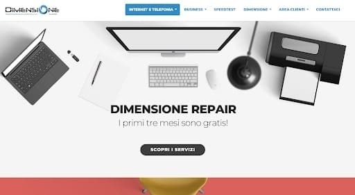 Servizio Dimensione Repair - Credits: Dimensione.com Servizio Dimensione Repair