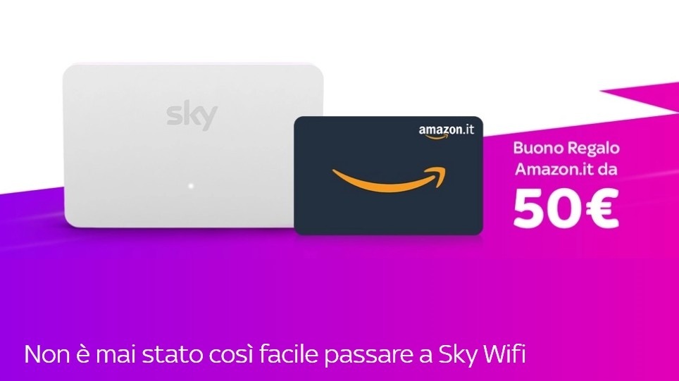 Vinci subito un buono sconto con Sky Wifi sky-wifi-promo-amazon
