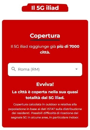 Verifica copertura Iliad 5G Verifica copertura Iliad 5G