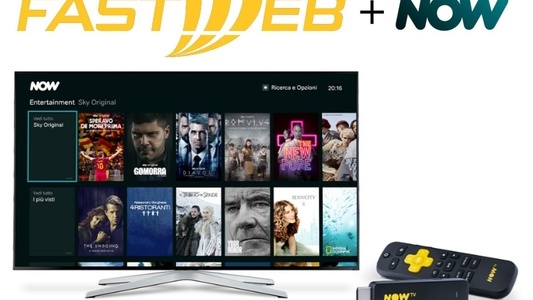 Tutto l'intrattenimento di Now con Fastweb NeXXt Casa a 9,99€/mese
