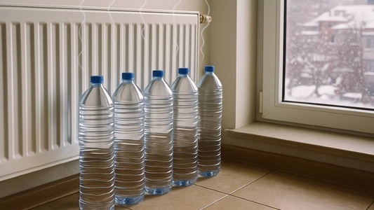 bottiglia-acqua-termosifone-risparmio