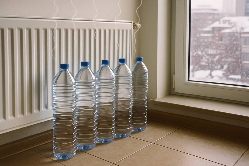 bottiglia-acqua-termosifone-risparmio