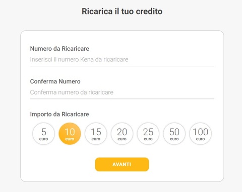 Ricarica MyKena Ricarica MyKena