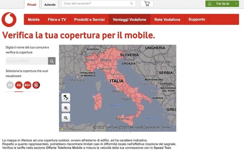 Copertura Digi Mobil su Rete Vodafone Copertura Digi Mobil su Rete Vodafone
