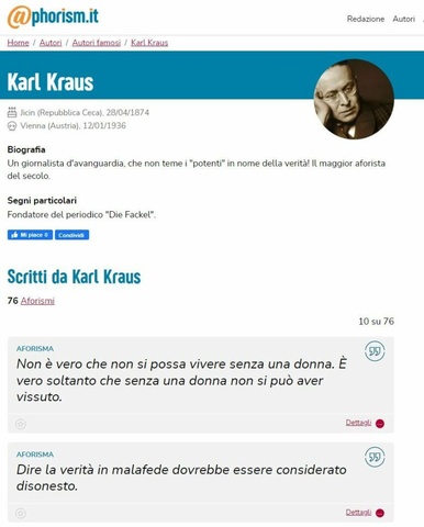 Il sito Aphorism by Ehiweb ehiweb-sito-aphorism