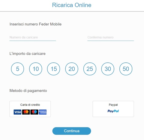 Feder Mobile Ricarica Feder Mobile Ricarica