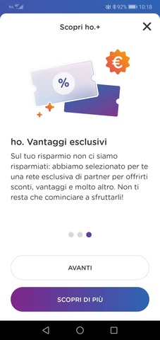 Programma fedeltà Ho Plus Ho Plus programma fedeltà di Ho Mobile