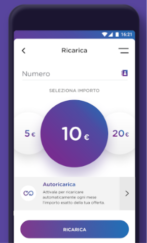 Ricarica Ho Mobile tramite app Ricarica Ho Mobile tramite app