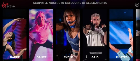 Corsi della Piattaforma Virgin Active Revolution
