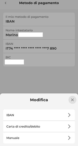 Modifica metodo pagamento ricarica Iliad Modifica metodo pagamento ricarica Iliad