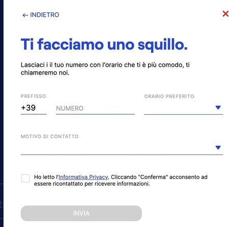 Servizio Ti Chiamiamo Noi Virgin Fibra Servizio Ti Chiamiamo Noi Virgin Fibra