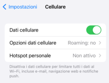 Come Attivare connessione dati con iOS Come si attivano i dati mobili iphone