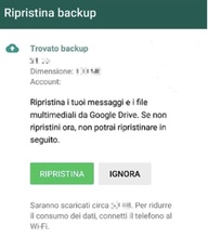 Ripristino Backup di WhatsApp su Android Ripristino Backup di WhatsApp su Android
